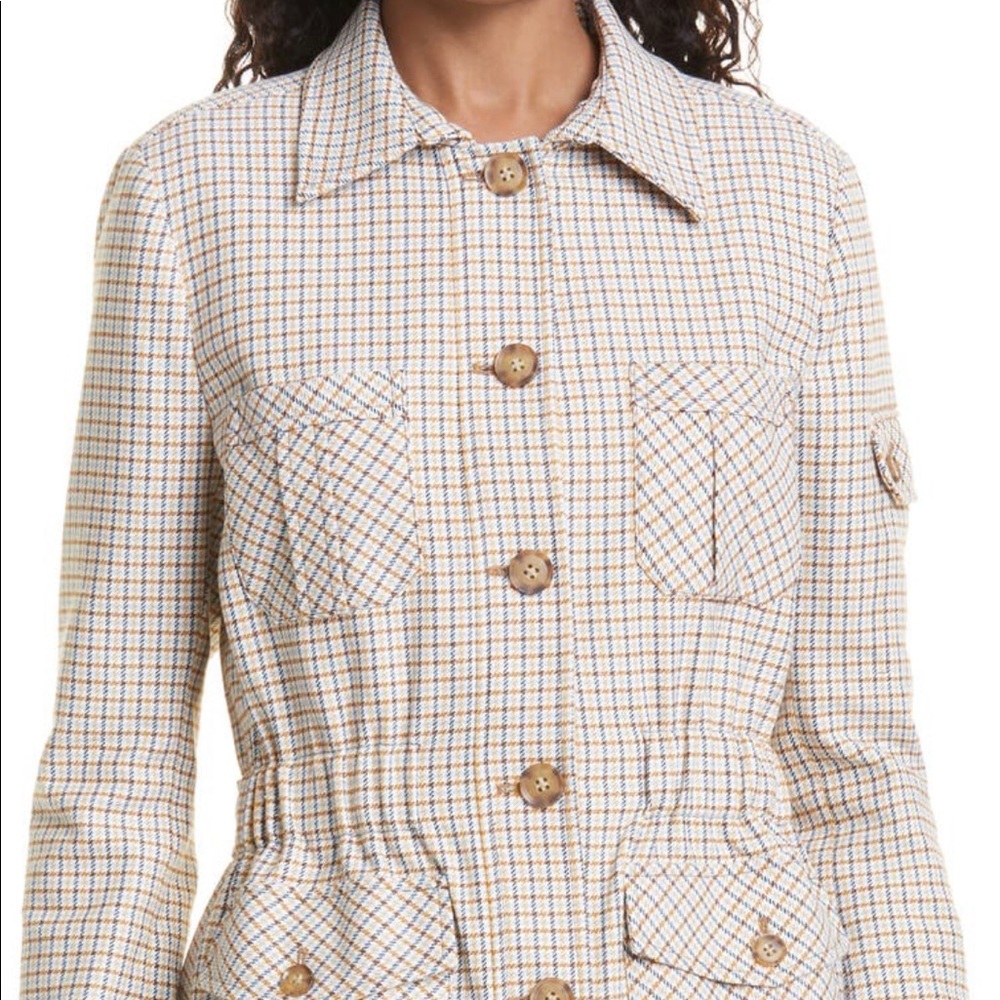 Veronica Beard Check Camp Jacket